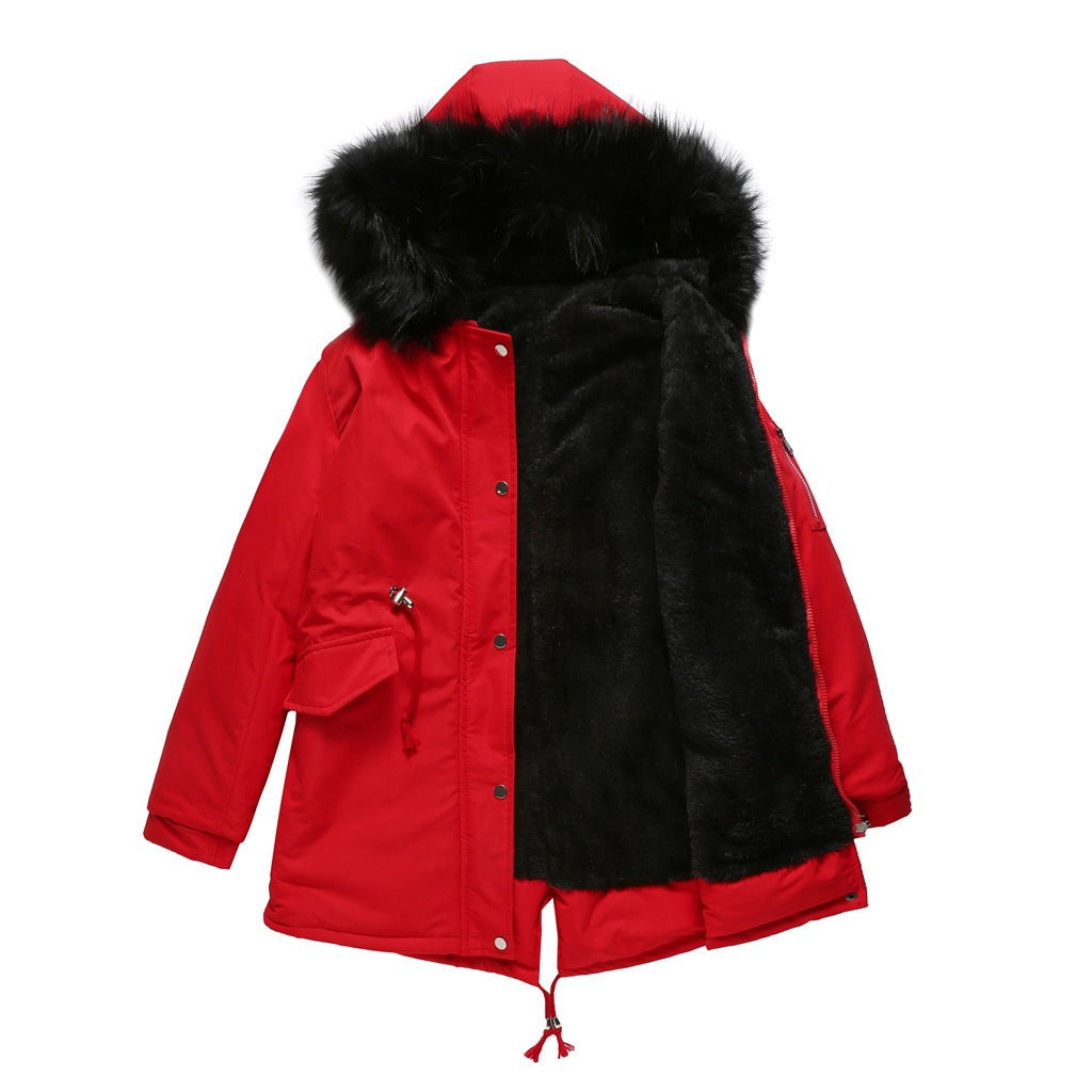 Élise | Parka Longue Doublée à Capuche Fourrée