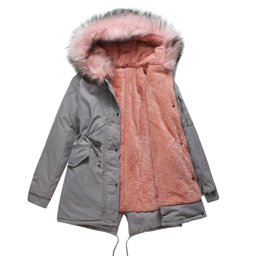 Élise | Parka Longue Doublée à Capuche Fourrée