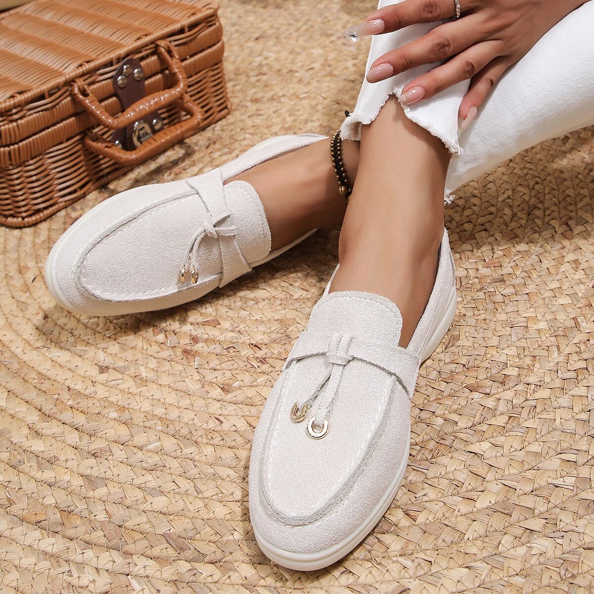 Alba | Mocassins Classiques à Détail Frangé