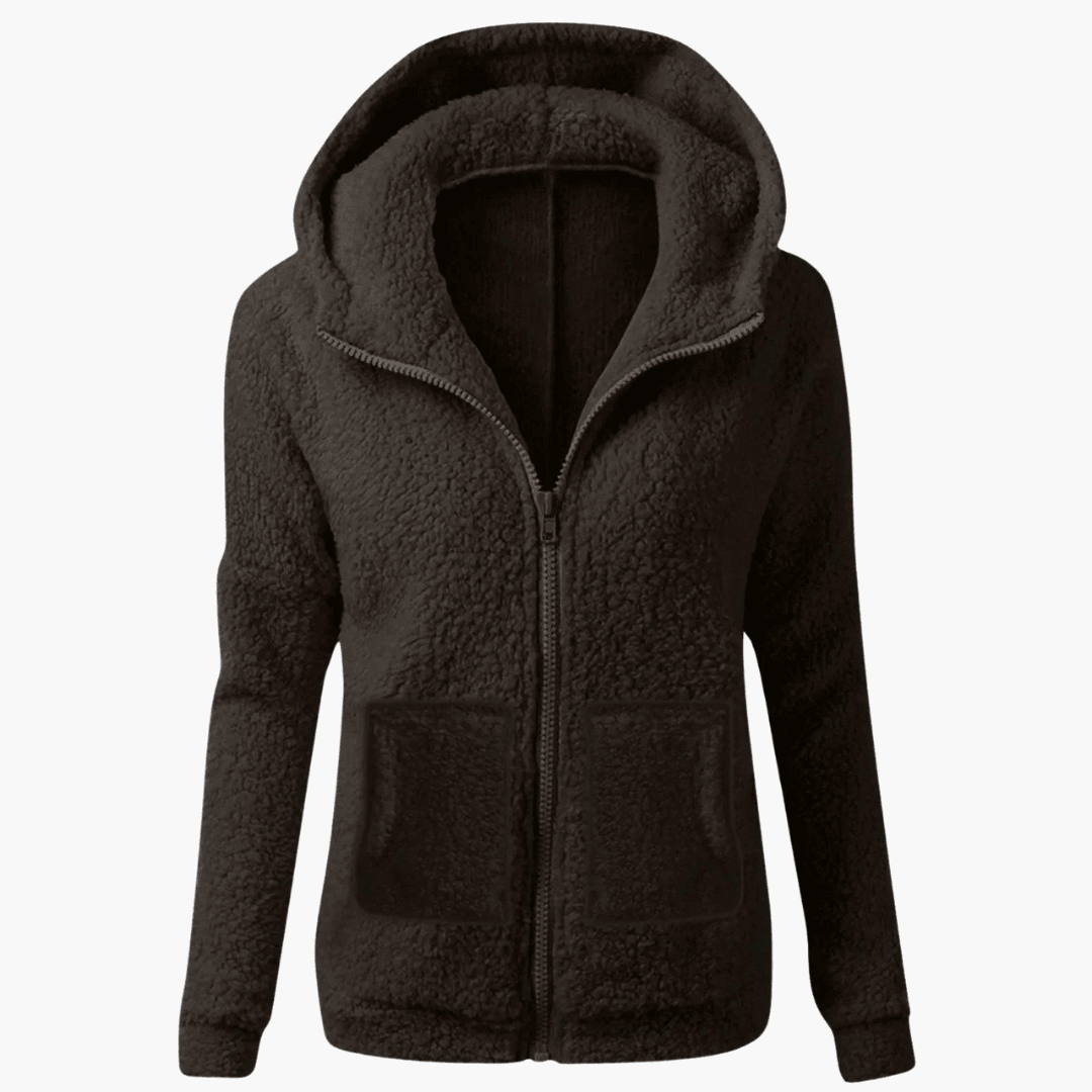 Louna | Veste Zippée en Polaire Douce avec Capuche