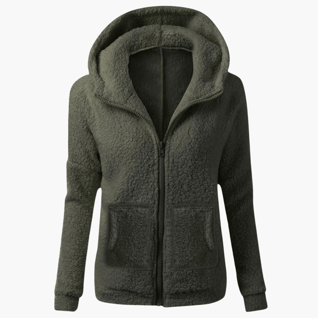 Louna | Veste Zippée en Polaire Douce avec Capuche