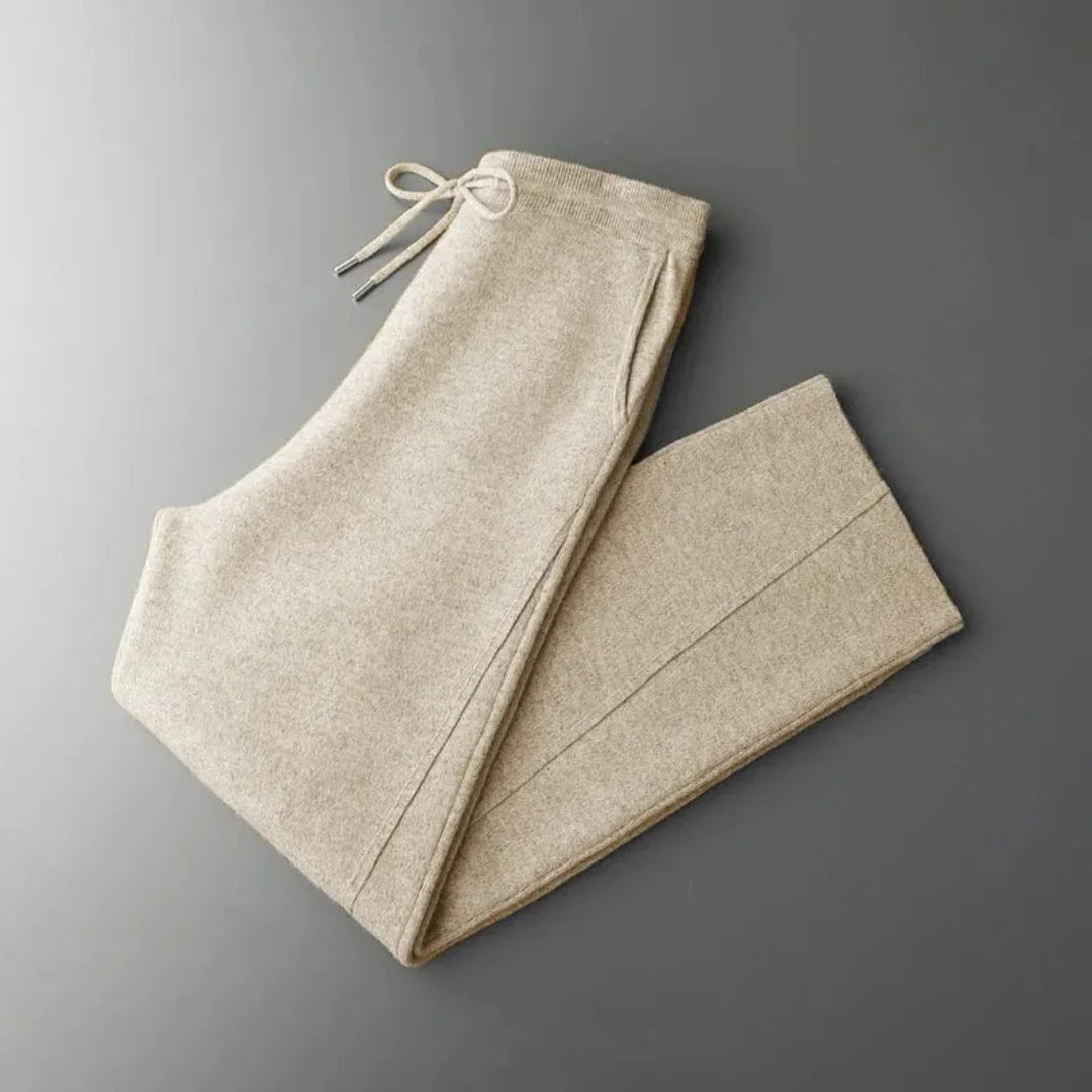 Nohan | Pantalon Maille Fluide à Taille Cordon