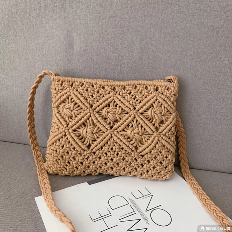 Livia | Sac Bandoulière en Macramé Tressé