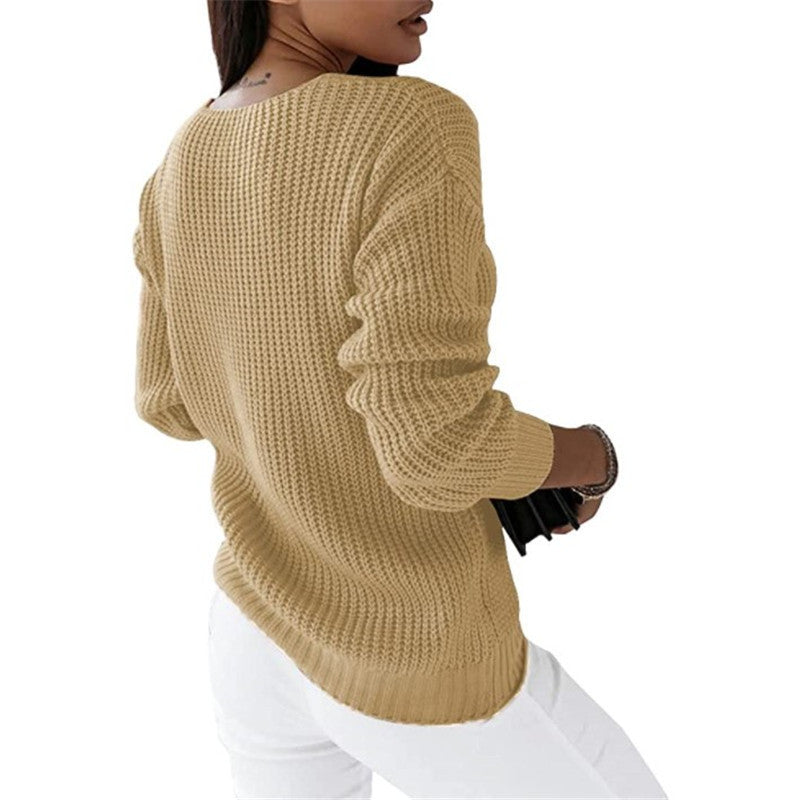 Camille | Pull Torsadé Col V Classique