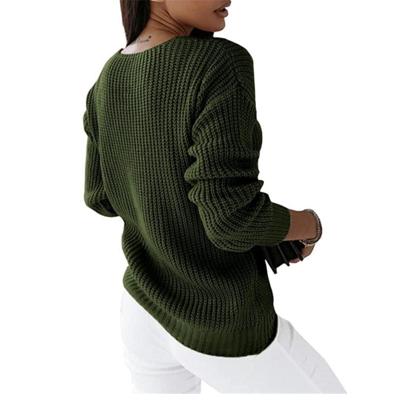 Camille | Pull Torsadé Col V Classique