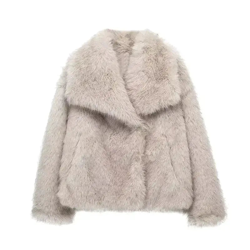 Soline | Veste Fausse Fourrure Douce