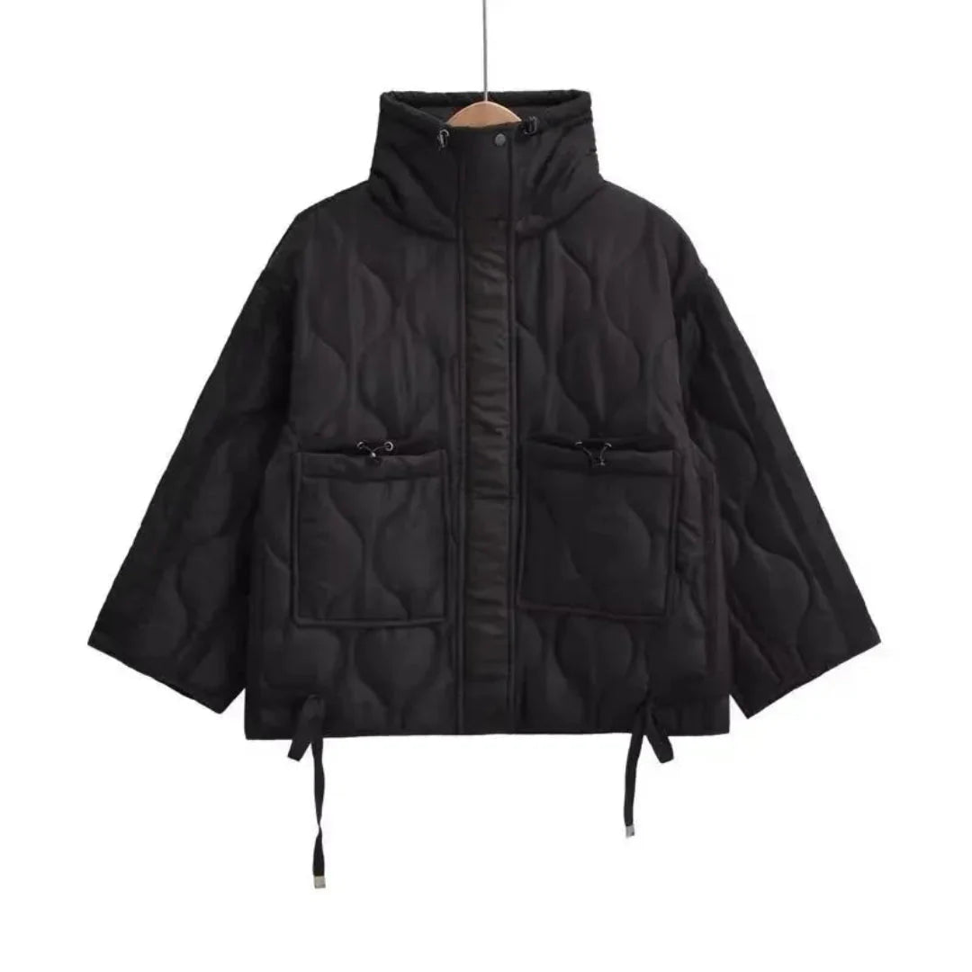 Talia | Veste Matelassée Oversize avec Cordon de Serrage