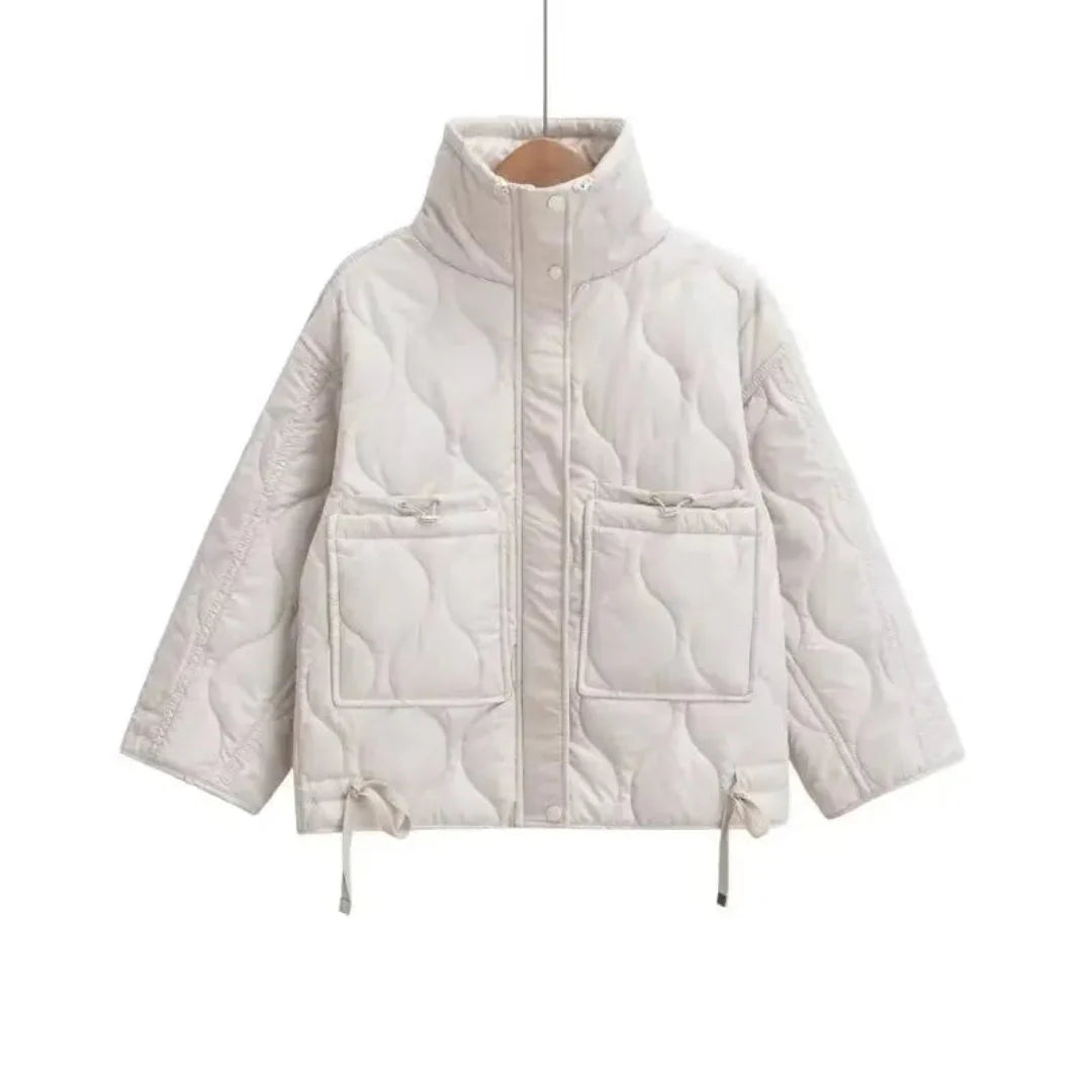 Talia | Veste Matelassée Oversize avec Cordon de Serrage