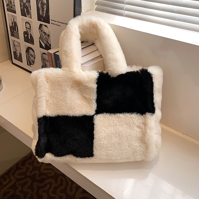 Naya | Sac Cabas Doublé en Fausse Fourrure