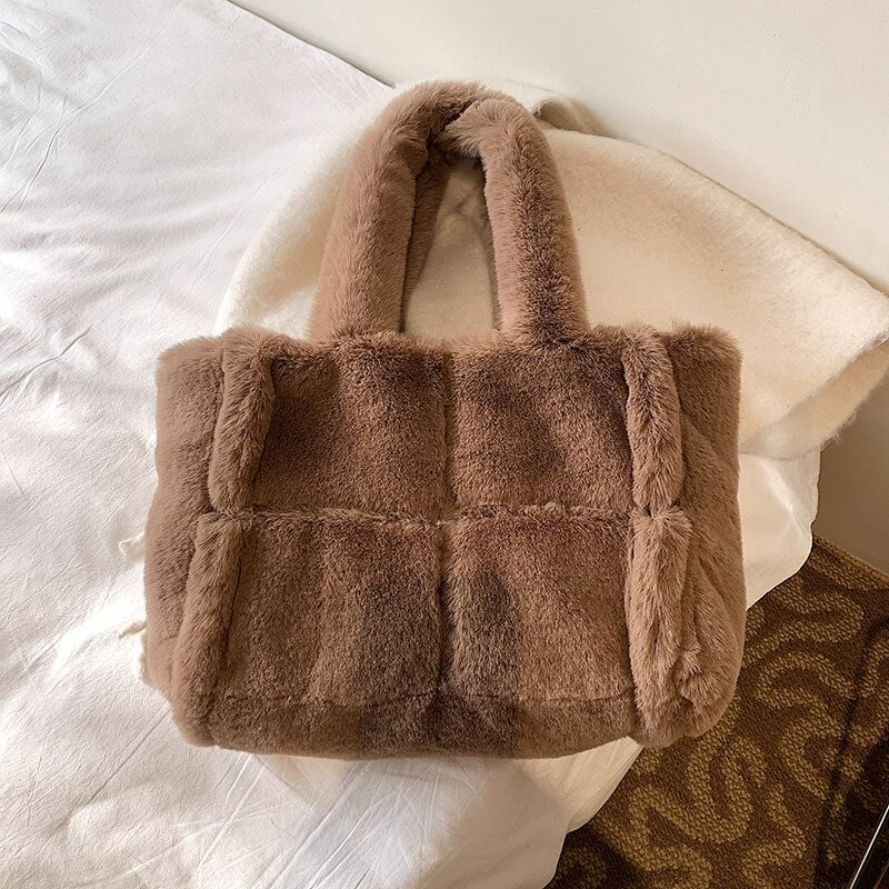 Naya | Sac Cabas Doublé en Fausse Fourrure