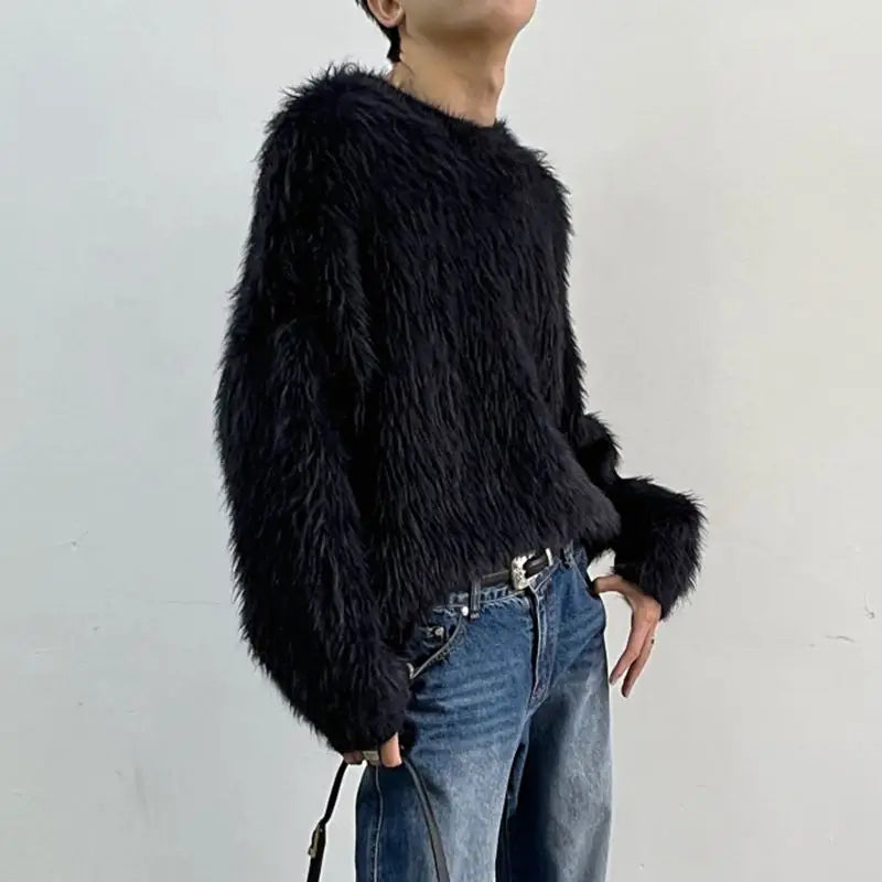 Noah | Pull Doux Effet Poils Longs Coupe Décontractée
