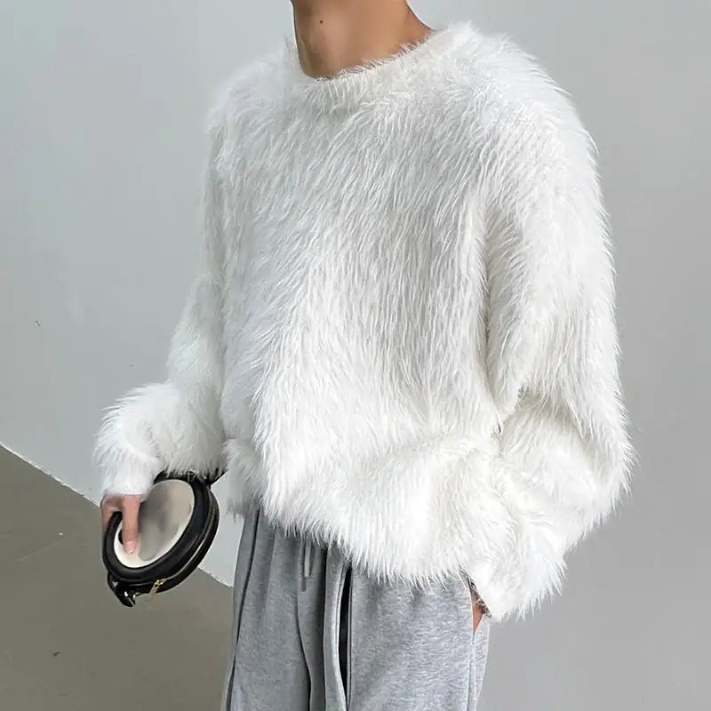 Noah | Pull Doux Effet Poils Longs Coupe Décontractée