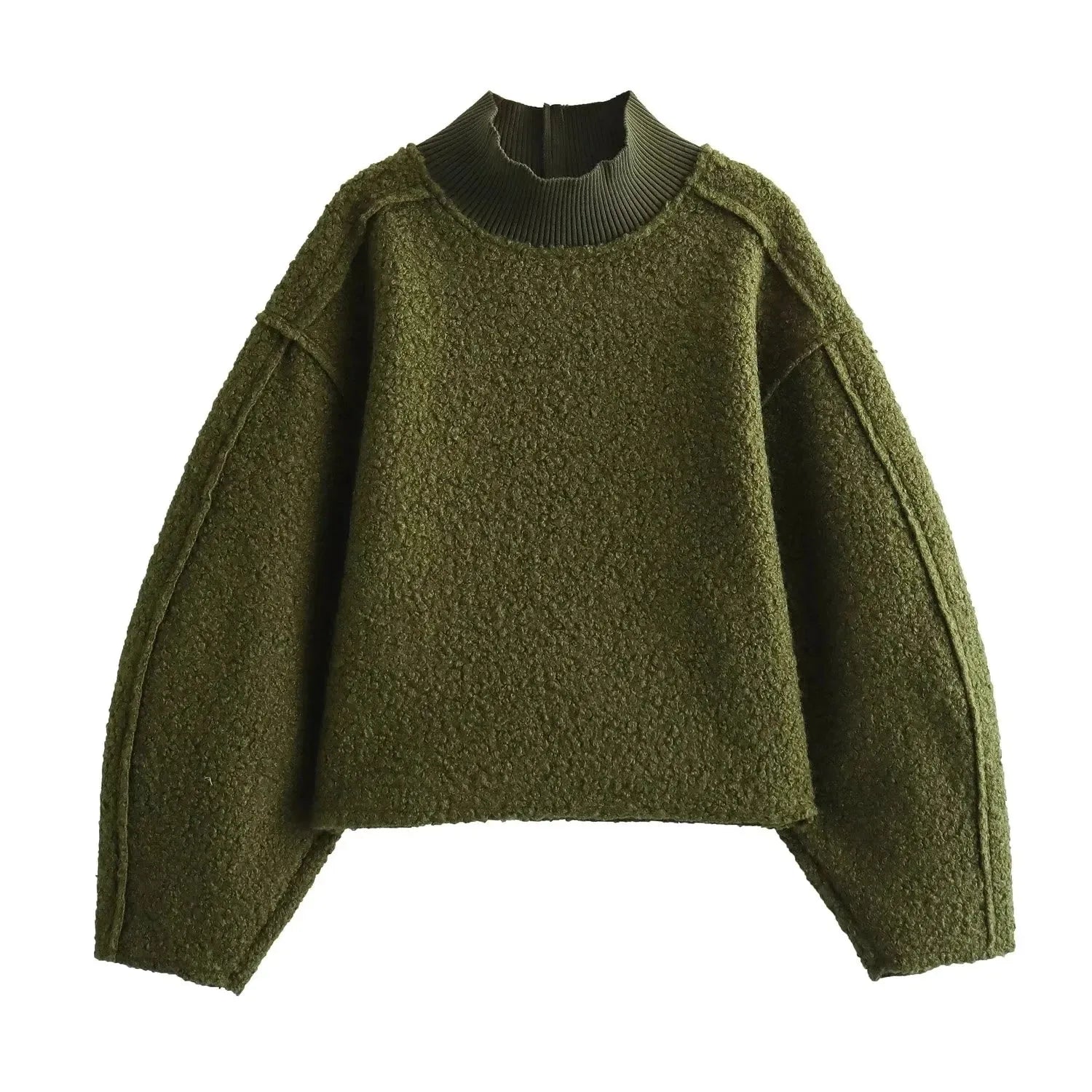 Lina | Pull Col Montant Maille Douce