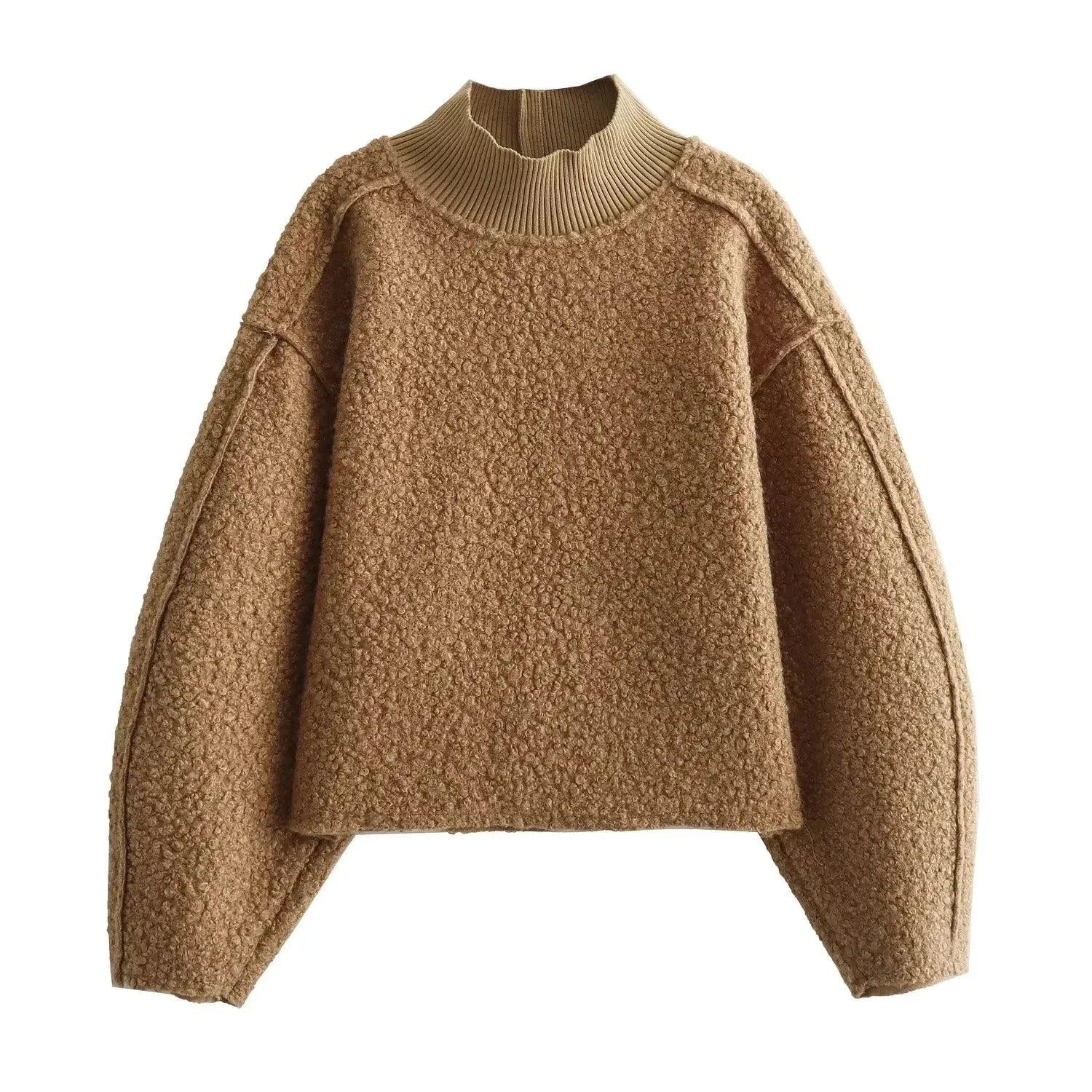 Lina | Pull Col Montant Maille Douce