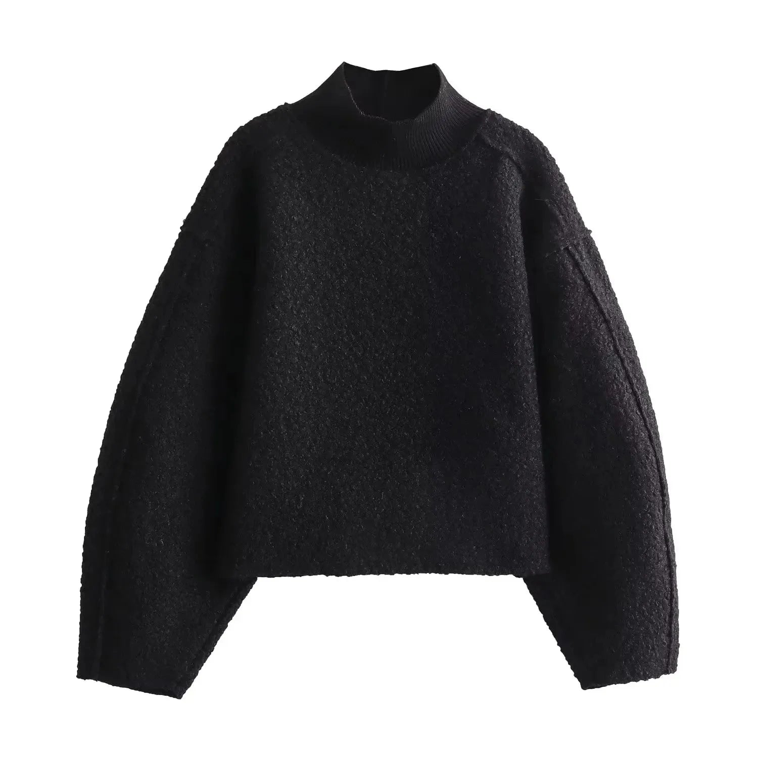 Lina | Pull Col Montant Maille Douce