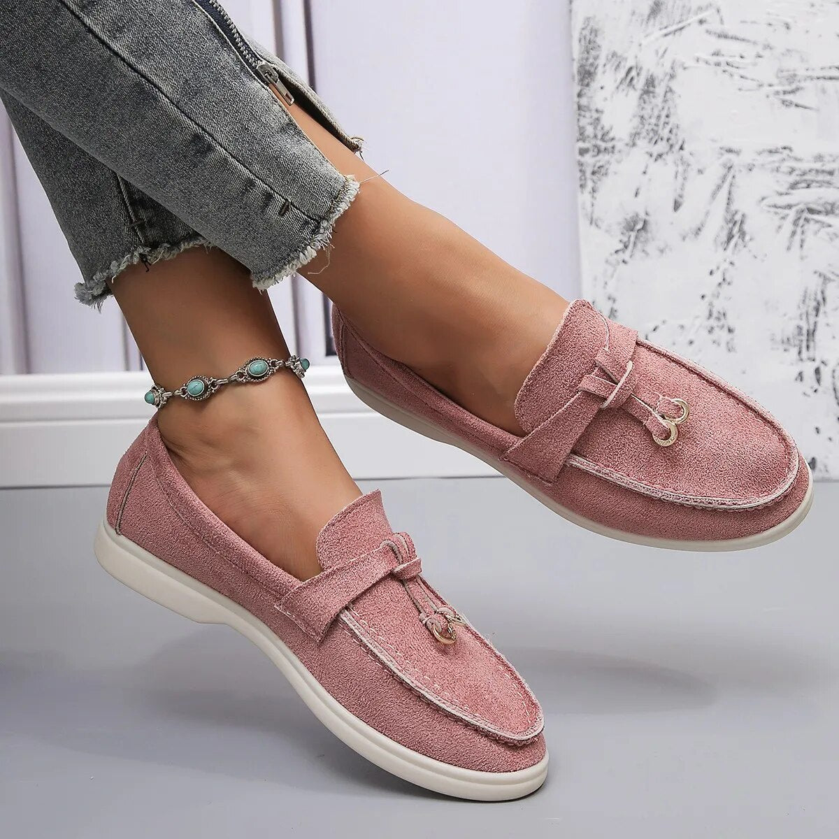 Alba | Mocassins Classiques à Détail Frangé