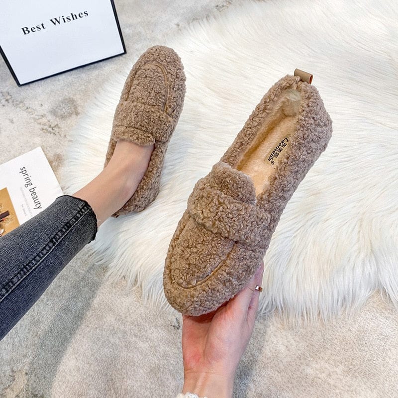 Maya | Chaussons Douillets en Mouton Synthétique