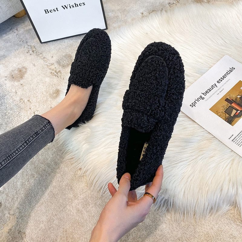 Maya | Chaussons Douillets en Mouton Synthétique