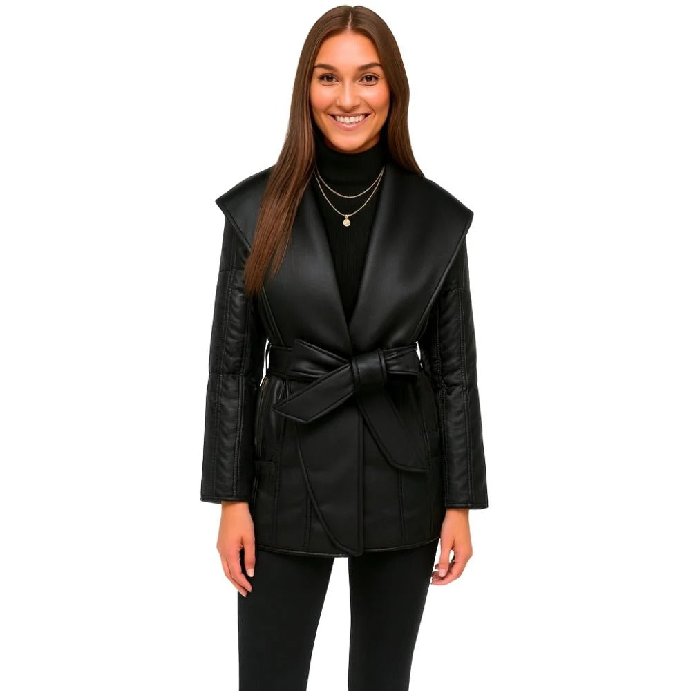 Celia | Manteau Ceinturé à Col Large