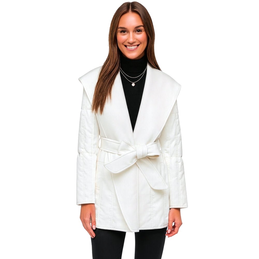 Celia | Manteau Ceinturé à Col Large