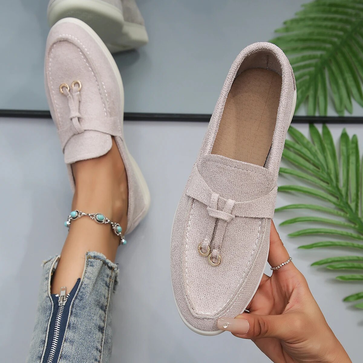 Alba | Mocassins Classiques à Détail Frangé