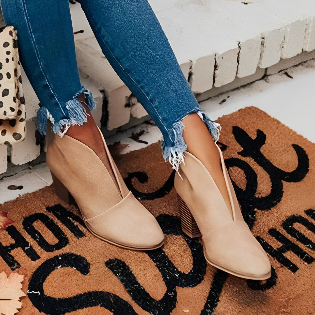 Alba | Bottines Découpe V à Enfiler
