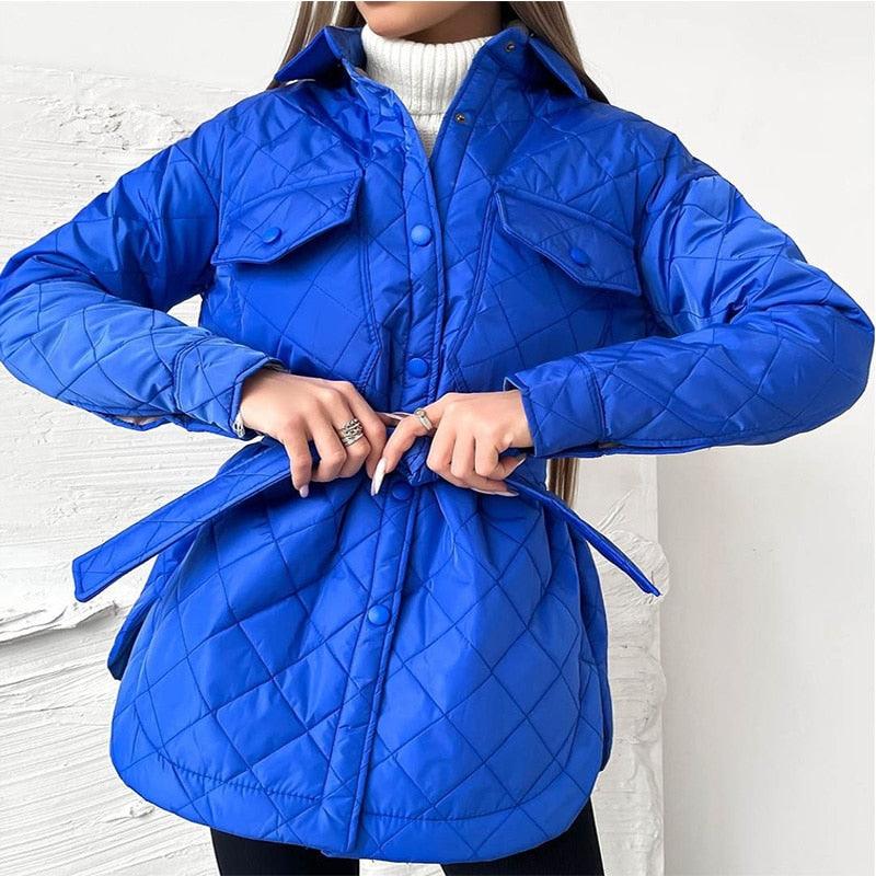 Sacha | Veste Matelassée Ceinturée