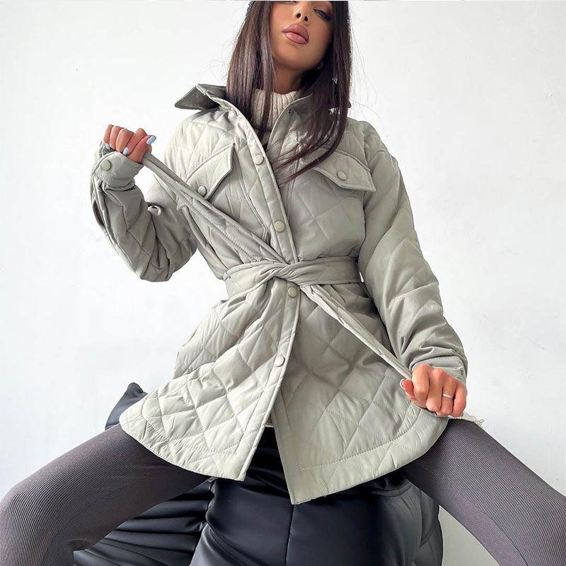 Sacha | Veste Matelassée Ceinturée